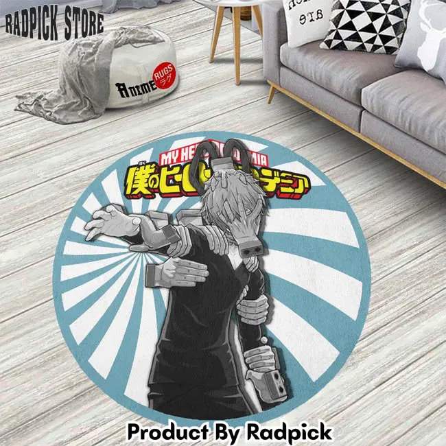 Tomura shigaraki round rug custom my hero academia anime circle carpet  rp0001657
